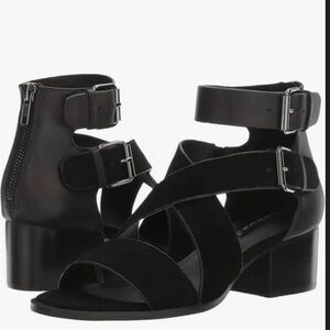 Womens Steven by Steve Madden Elinda black gladiator sandal